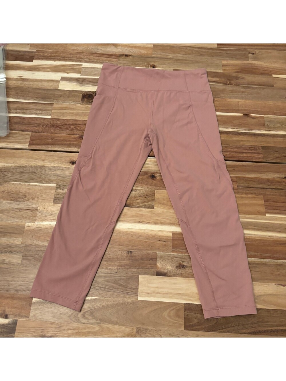 Athleta Girl XXL 16 Stash Your Treasures Capri Leggings Pink High Rise